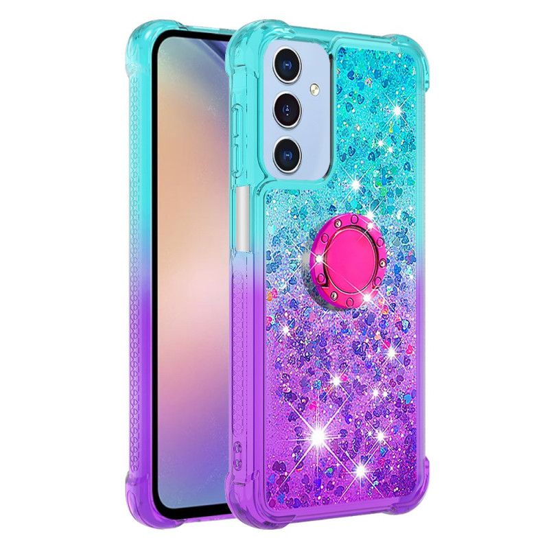 Cover Samsung Galaxy A15 5g Telefon Etui Glitter Gradient Support Ring