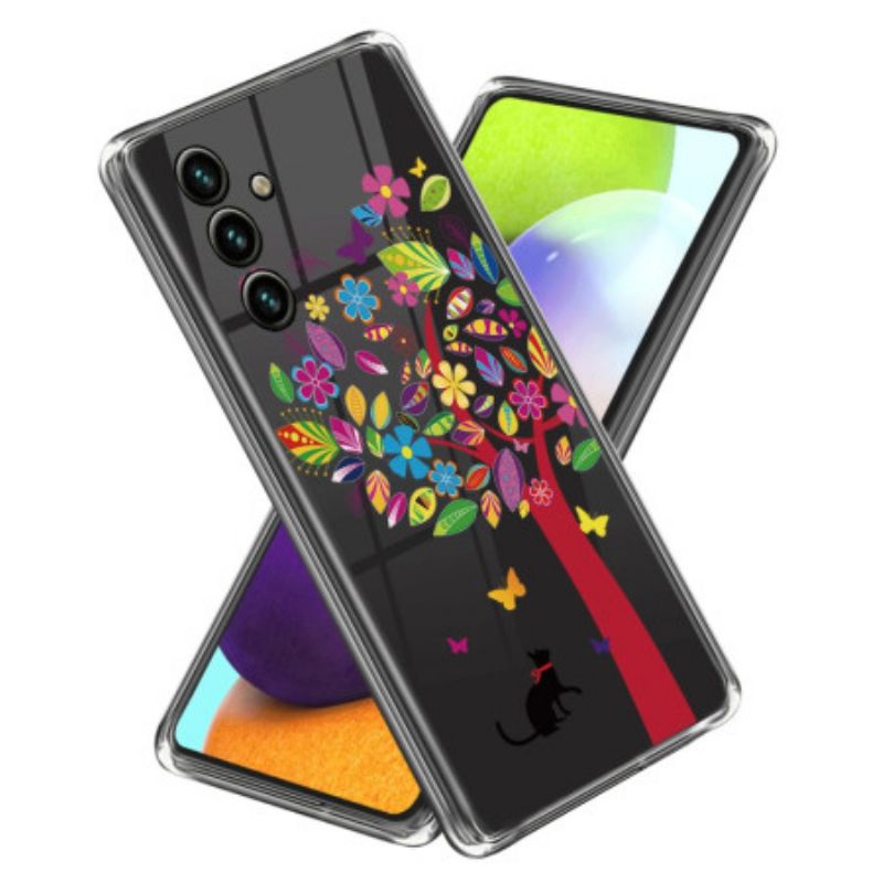 Cover Samsung Galaxy A15 5g Telefon Etui Kat Og Træ