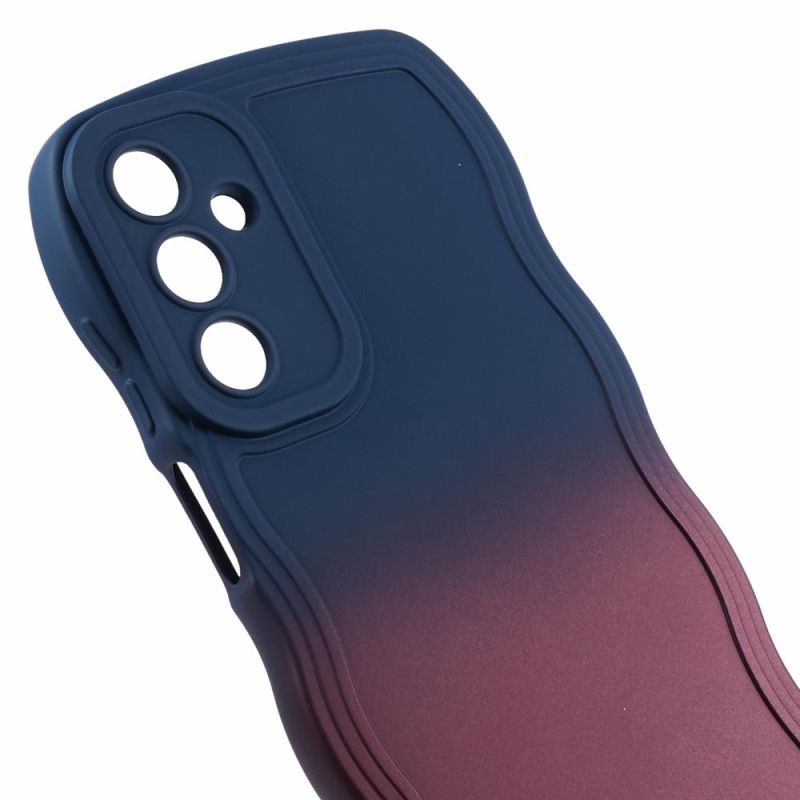 Cover Samsung Galaxy A15 5g Tofarvet Bølget Silikone