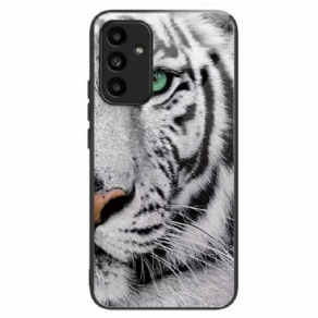 Cover Til Samsung Galaxy A15 5g Tigerhoved Hærdet Glas