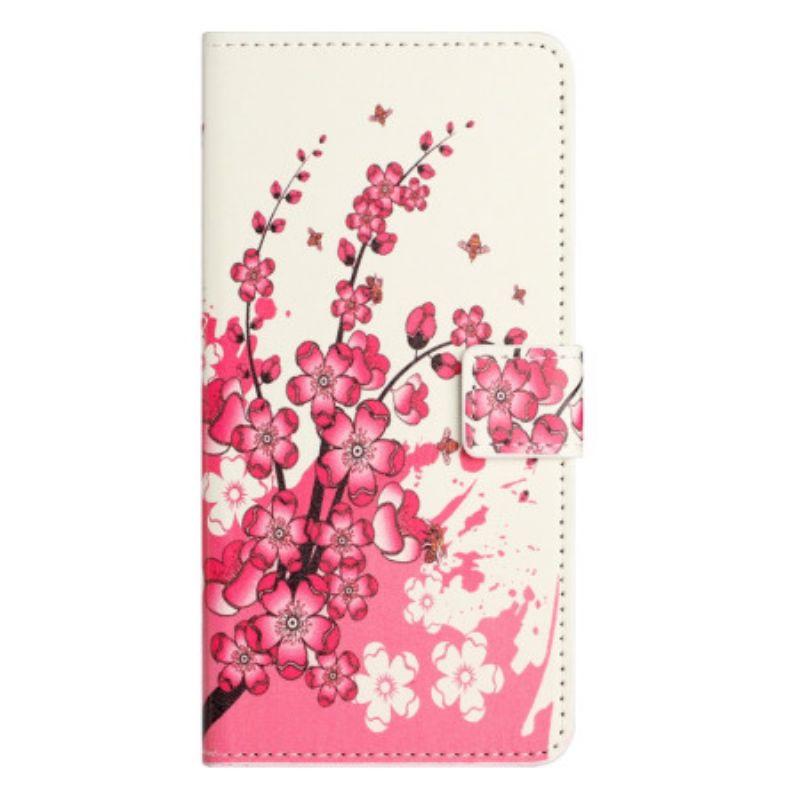 Flip Cover Samsung Galaxy A15 5g Blommeblomst