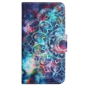 Flip Cover Samsung Galaxy A15 5g Stjernehimmel Og Mandala Med Rem