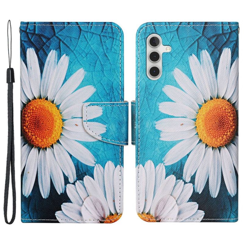 Flip Cover Samsung Galaxy A15 5g Stor Remkrysantemum