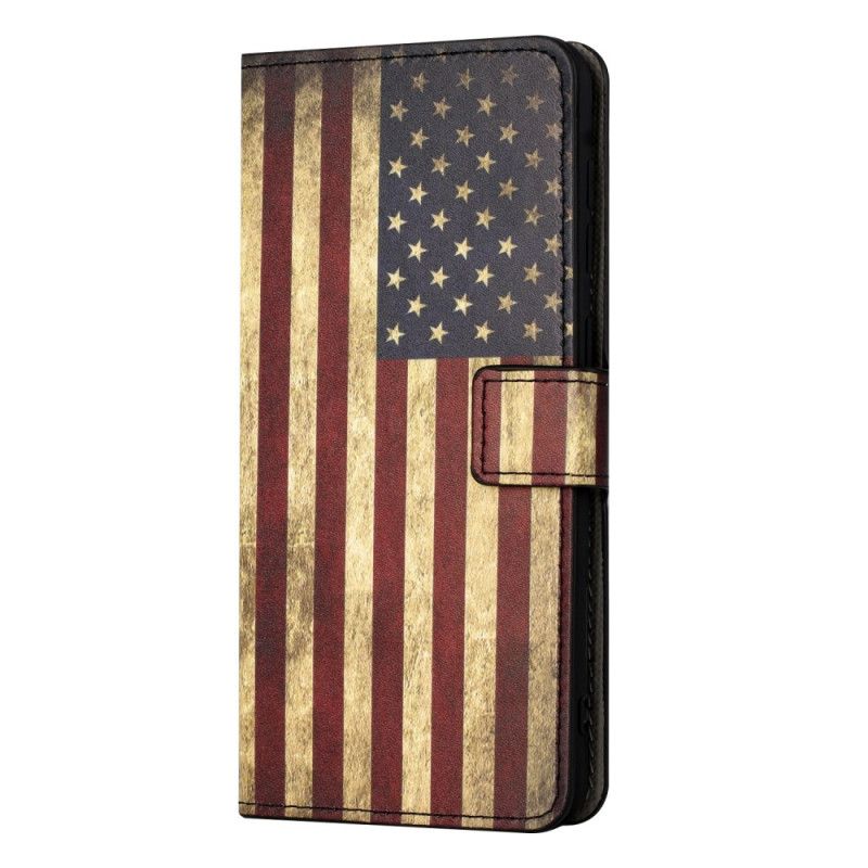 Flip Cover Samsung Galaxy A15 5g Vintage Amerikansk Flag