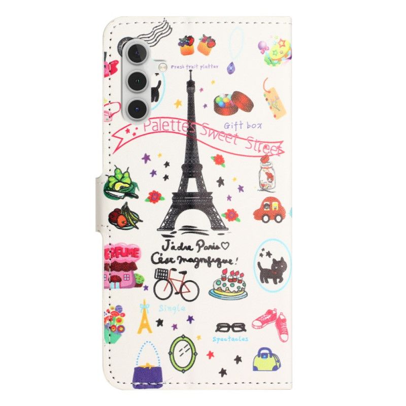 Flip Cover Til Samsung Galaxy A15 5g Jeg Elsker Paris