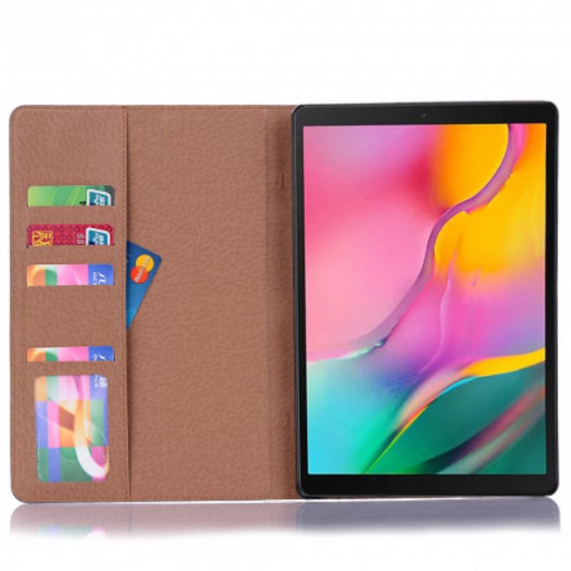 Etui Samsung Galaxy Tab A7 Vintage Kunstlædernitter