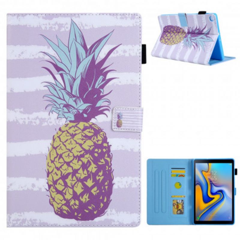 Flip Cover Samsung Galaxy Tab A7 Ananas Design