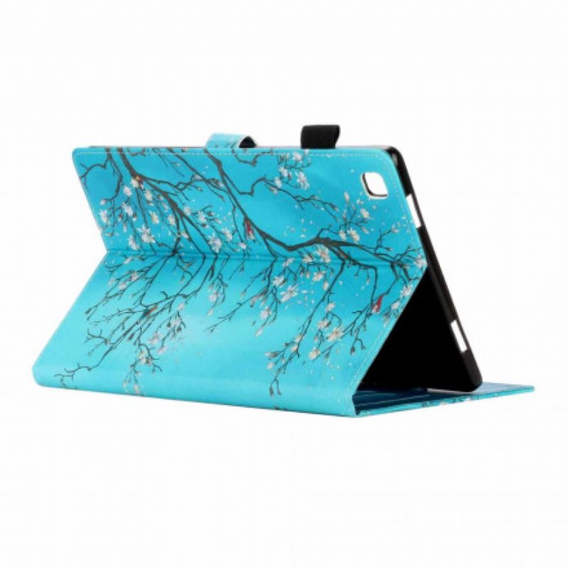 Flip Cover Samsung Galaxy Tab A7 Blomstrende Grene