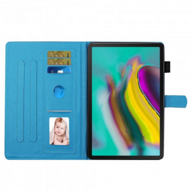 Flip Cover Samsung Galaxy Tab A7 Blomstrende Grene