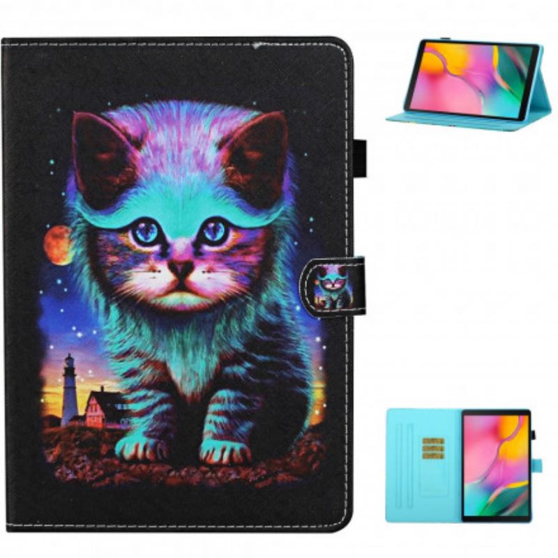 Flip Cover Samsung Galaxy Tab A7 Elektrisk Kat