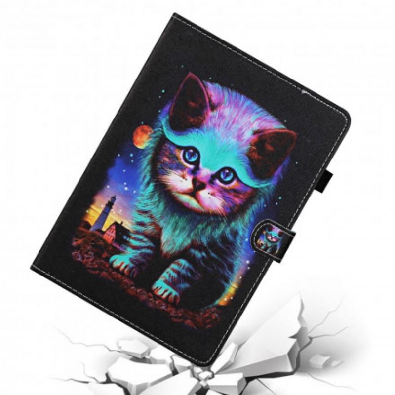 Flip Cover Samsung Galaxy Tab A7 Elektrisk Kat