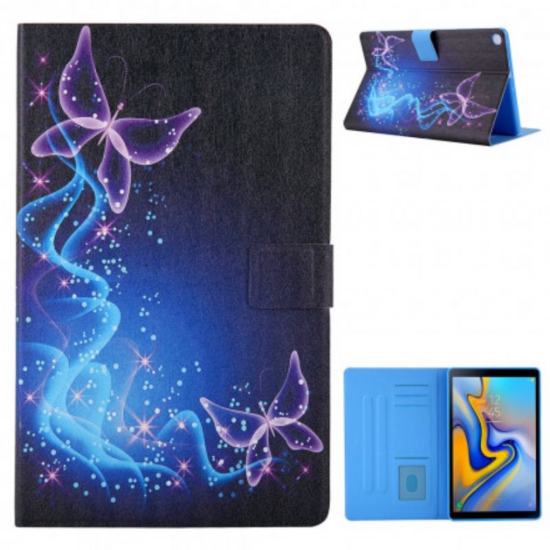 Flip Cover Samsung Galaxy Tab A7 Farverige Sommerfugle