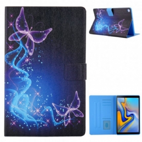 Flip Cover Samsung Galaxy Tab A7 Farverige Sommerfugle