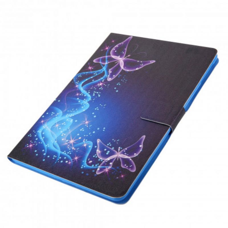 Flip Cover Samsung Galaxy Tab A7 Farverige Sommerfugle