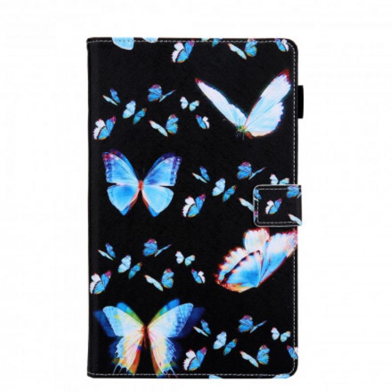 Flip Cover Samsung Galaxy Tab A7 Flere Sommerfugle