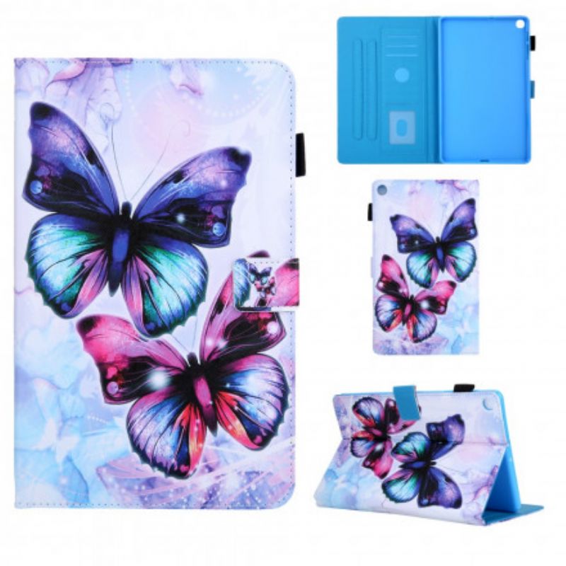 Flip Cover Samsung Galaxy Tab A7 Fortryllede Sommerfugle