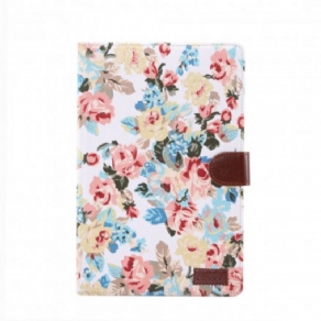 Flip Cover Samsung Galaxy Tab A7 Frihedsblomster