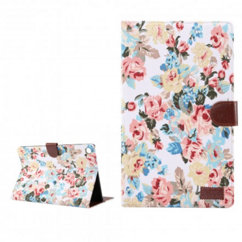 Flip Cover Samsung Galaxy Tab A7 Frihedsblomster