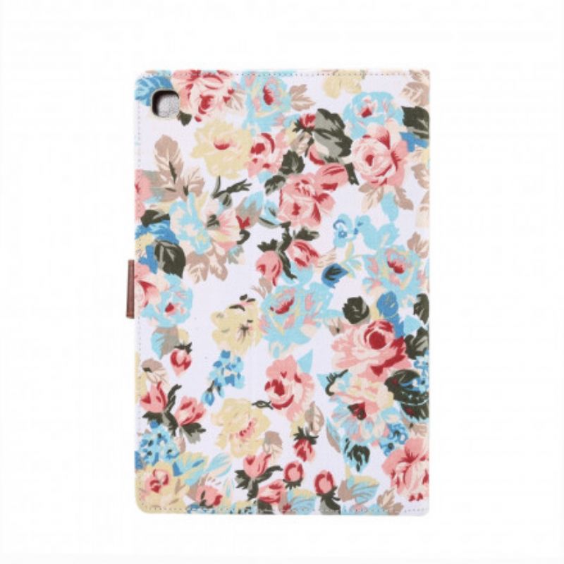 Flip Cover Samsung Galaxy Tab A7 Frihedsblomster