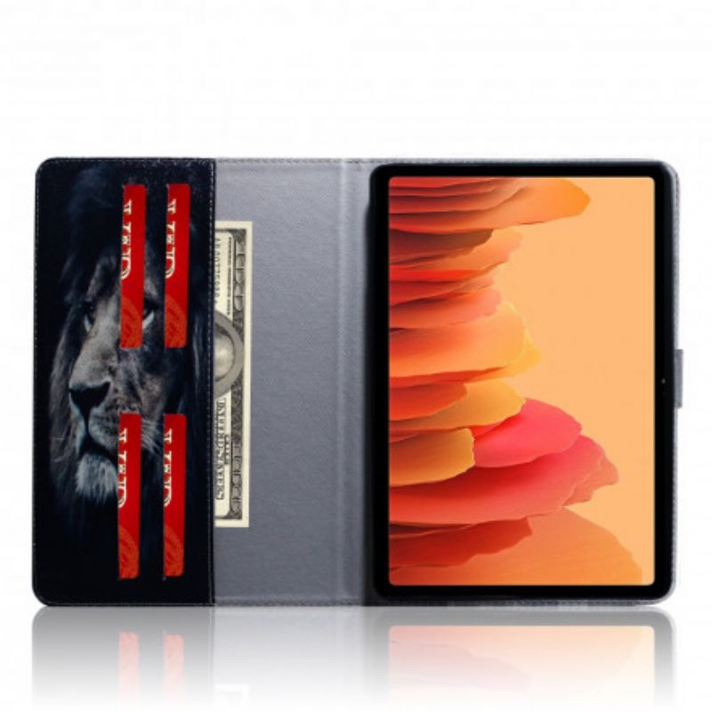 Flip Cover Samsung Galaxy Tab A7 Løvehoved