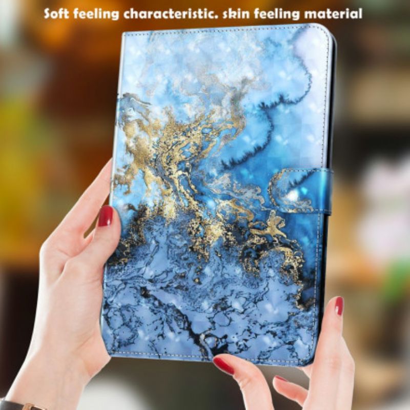 Flip Cover Samsung Galaxy Tab A7 Lys Pletmarmor