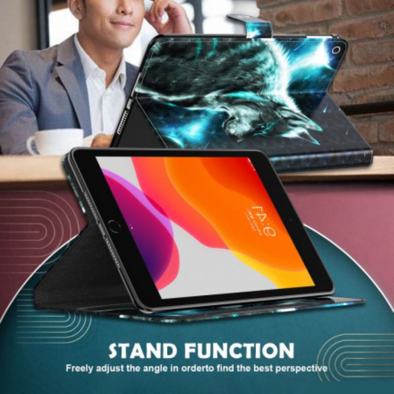 Flip Cover Samsung Galaxy Tab A7 Lysplet Vild Ulv