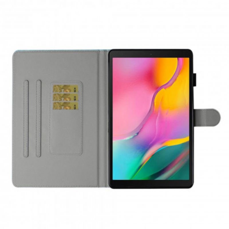 Flip Cover Samsung Galaxy Tab A7 Månesommerfugl