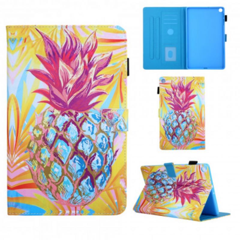 Flip Cover Samsung Galaxy Tab A7 Orange Ananas