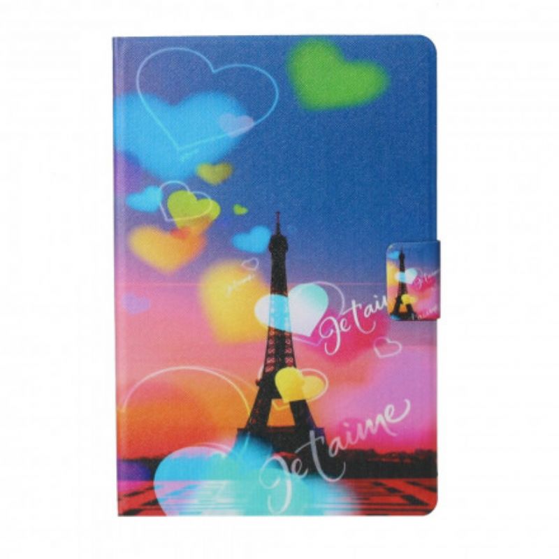 Flip Cover Samsung Galaxy Tab A7 Paris Jeg Elsker Dig