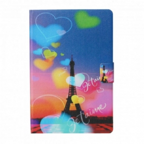 Flip Cover Samsung Galaxy Tab A7 Paris Jeg Elsker Dig