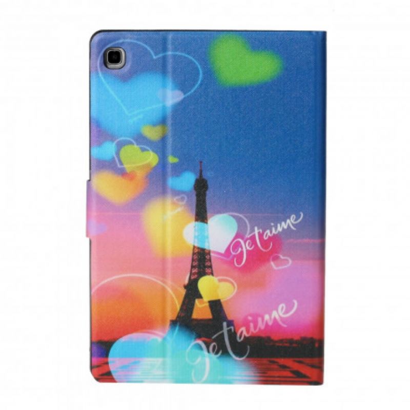 Flip Cover Samsung Galaxy Tab A7 Paris Jeg Elsker Dig