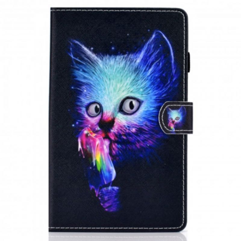 Flip Cover Samsung Galaxy Tab A7 Psycho Cat