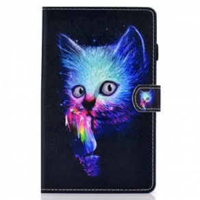 Flip Cover Samsung Galaxy Tab A7 Psycho Cat