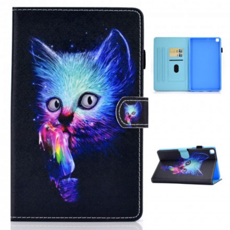 Flip Cover Samsung Galaxy Tab A7 Psycho Cat