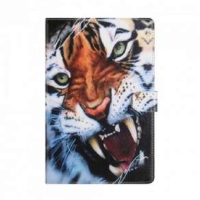 Flip Cover Samsung Galaxy Tab A7 Smuk Tiger