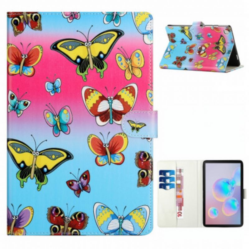 Flip Cover Samsung Galaxy Tab A7 Sommerfugle