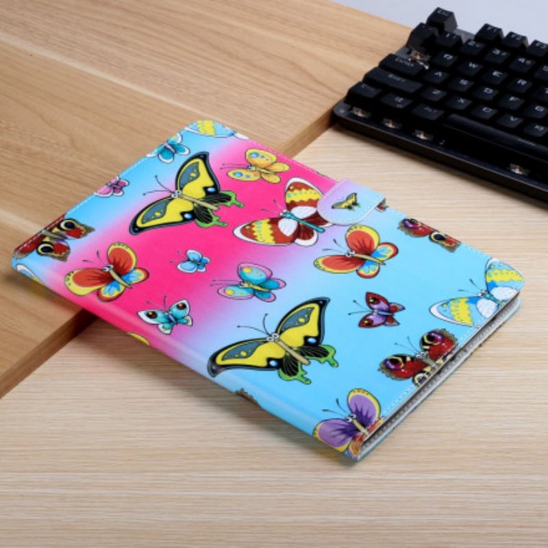 Flip Cover Samsung Galaxy Tab A7 Sommerfugle