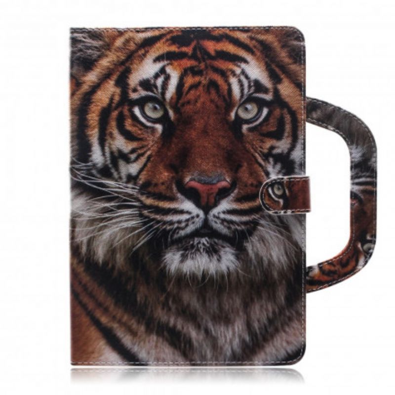 Flip Cover Samsung Galaxy Tab A7 Tiger Med Håndtag