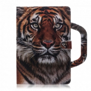 Flip Cover Samsung Galaxy Tab A7 Tiger Med Håndtag