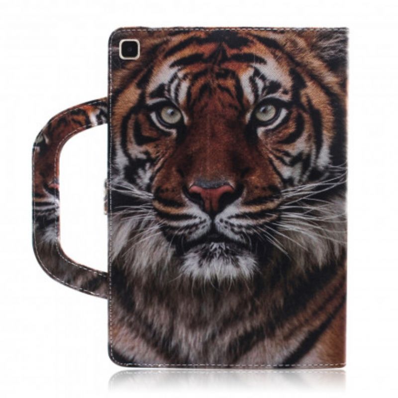 Flip Cover Samsung Galaxy Tab A7 Tiger Med Håndtag