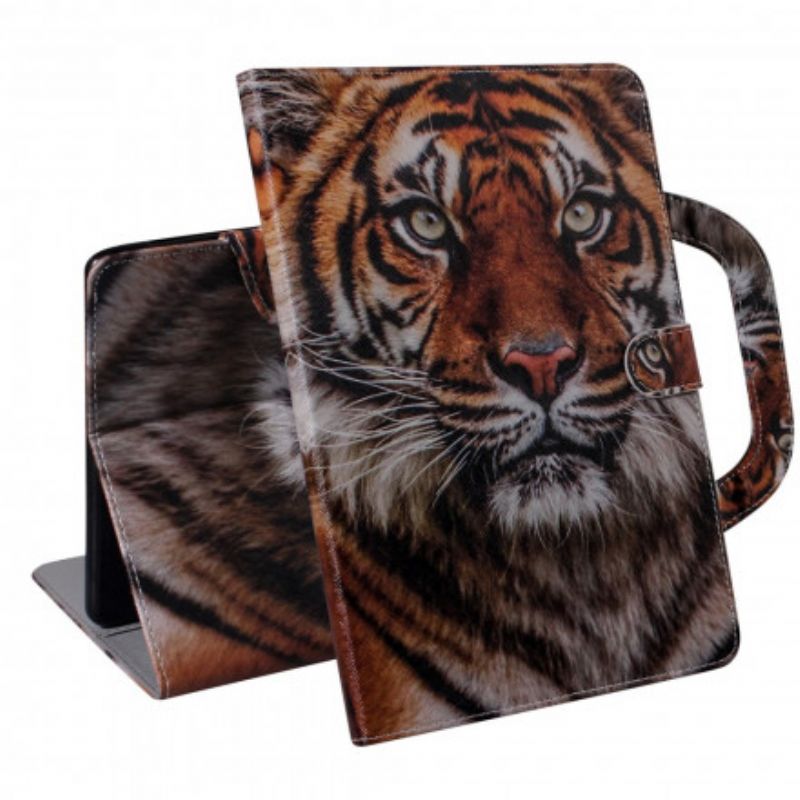 Flip Cover Samsung Galaxy Tab A7 Tiger Med Håndtag