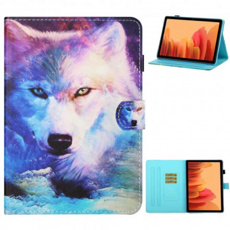 Flip Cover Samsung Galaxy Tab A7 Ulvekunst