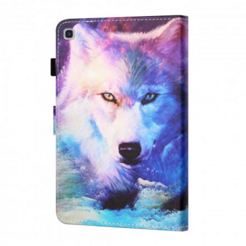 Flip Cover Samsung Galaxy Tab A7 Ulvekunst