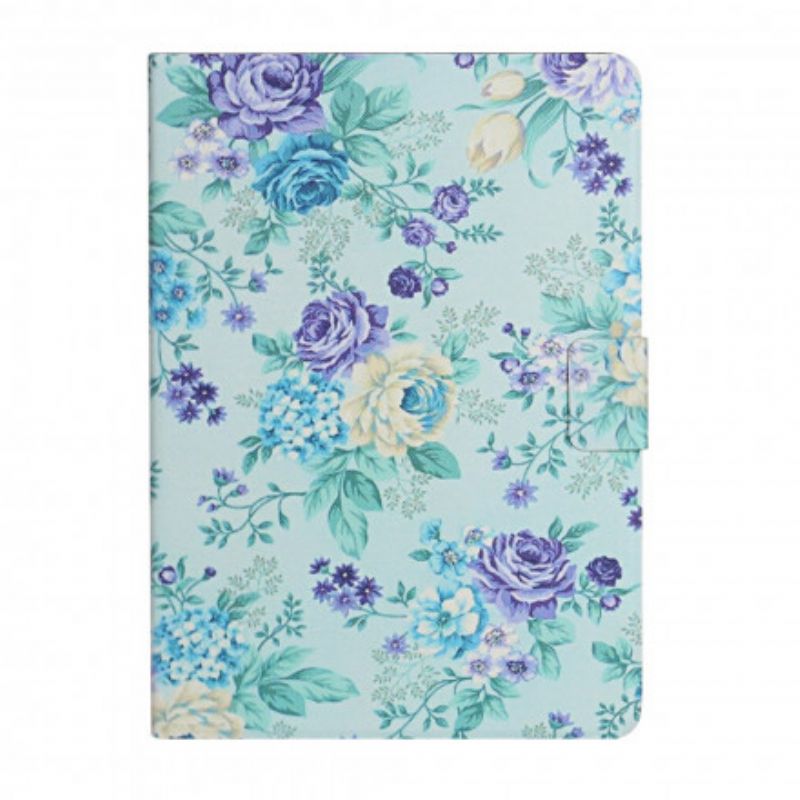 Læder Cover Samsung Galaxy Tab A7 Blomster Blomster Blomster