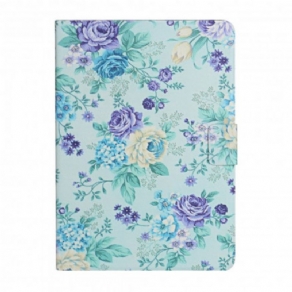 Læder Cover Samsung Galaxy Tab A7 Blomster Blomster Blomster