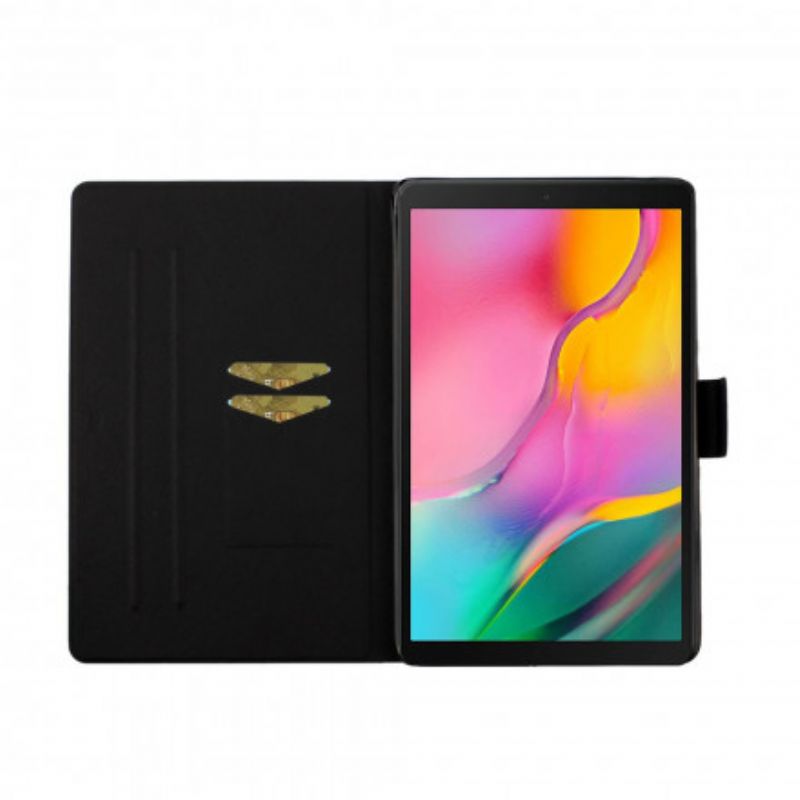 Læder Cover Samsung Galaxy Tab A7 Blomster Blomster Blomster