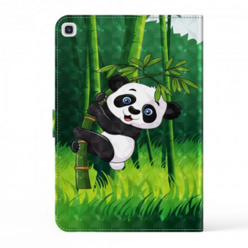 Læder Cover Samsung Galaxy Tab A7 Lysplet Panda