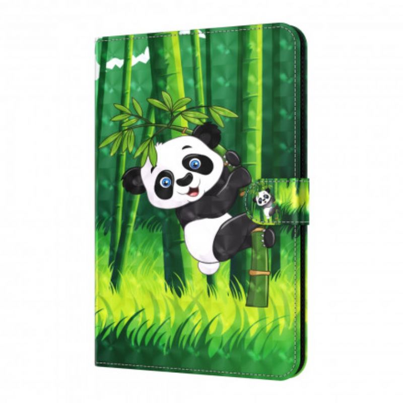 Læder Cover Samsung Galaxy Tab A7 Lysplet Panda