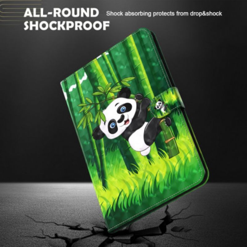 Læder Cover Samsung Galaxy Tab A7 Lysplet Panda