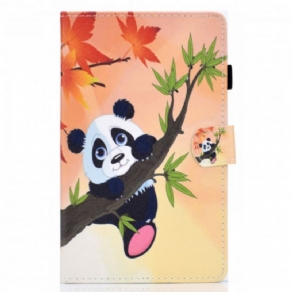 Læder Cover Samsung Galaxy Tab A7 Sød Panda